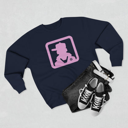 Retro Pink Silhouette Crewneck Sweatshirt