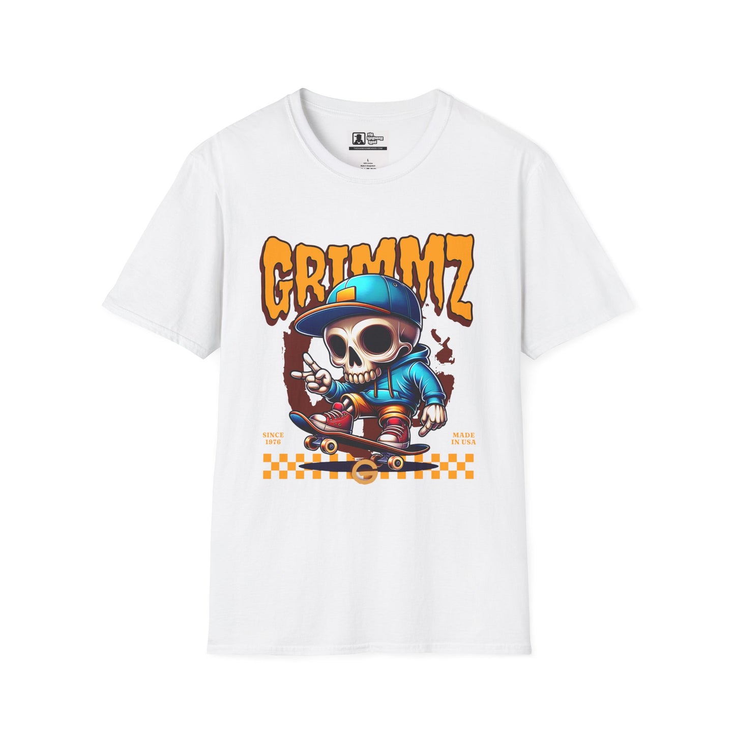Grimmz Skull Skateboard T-Shirt