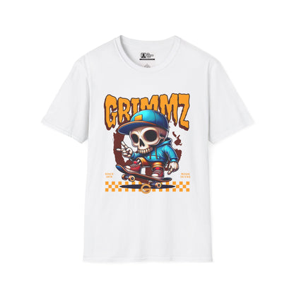 Grimmz Skull Skateboard T-Shirt