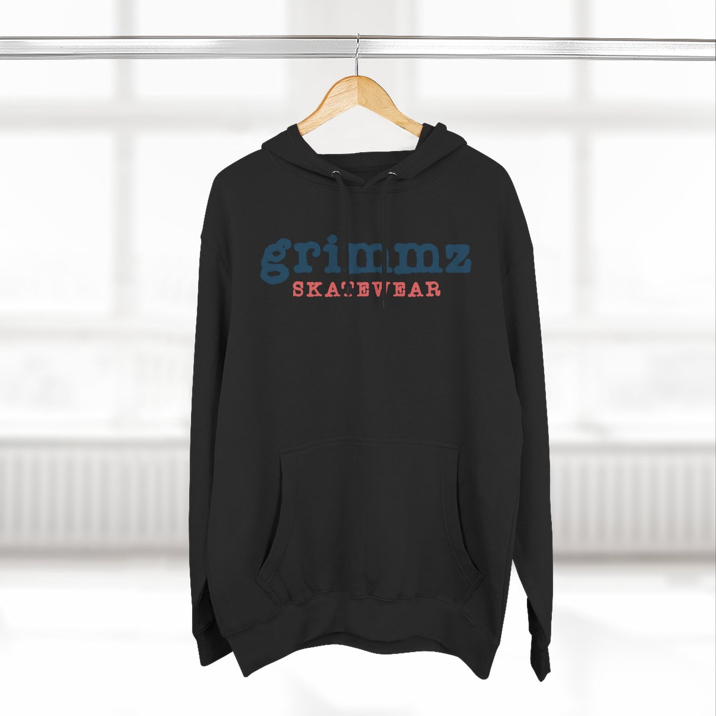 Grimmz Skatewear Fleece Hoodie — Vintage Skate Logo Pullover