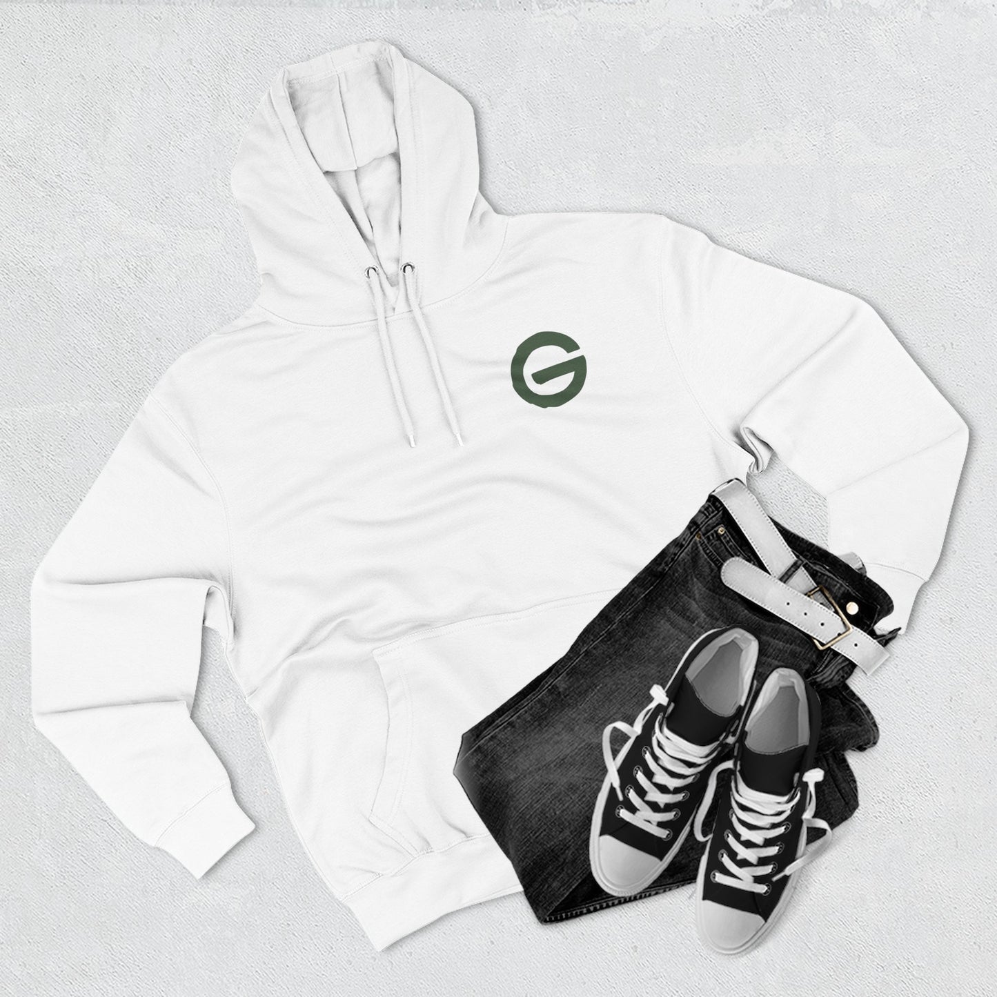 Minimalist Green 'G' Logo Hoodie