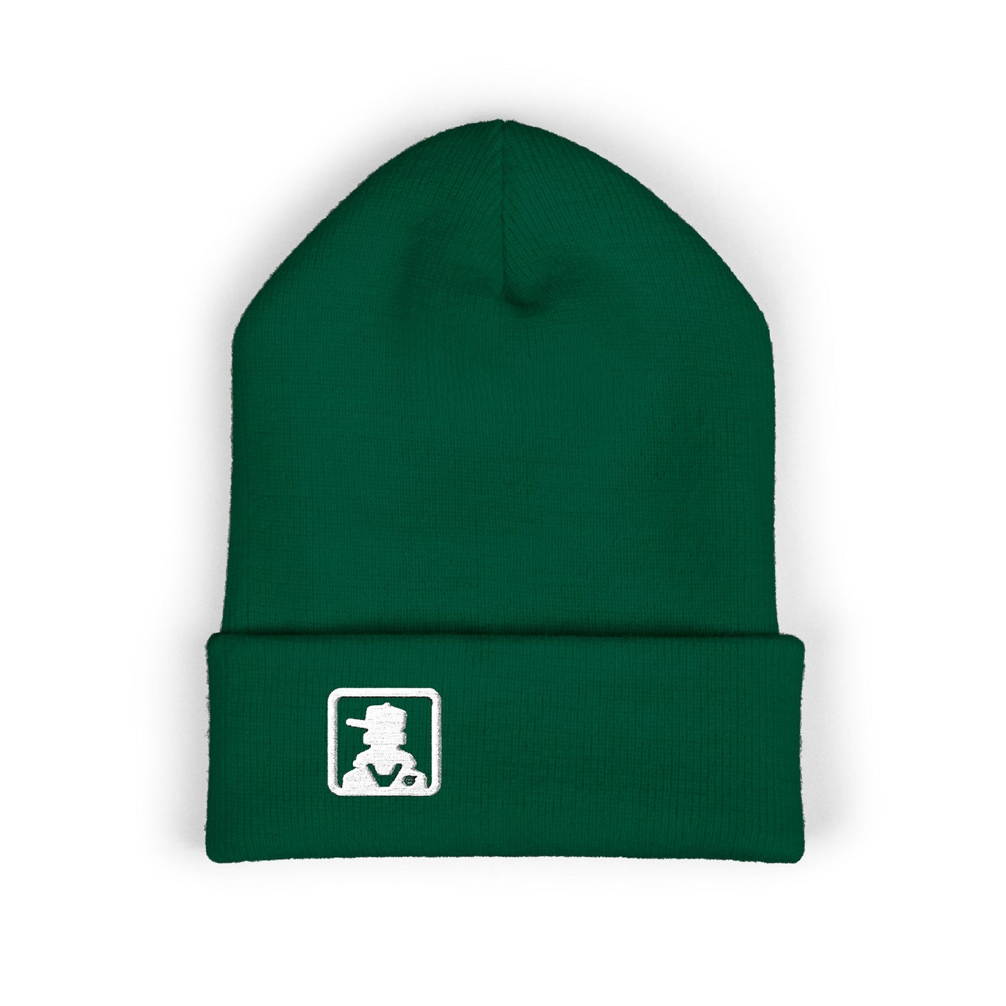 Classic Minimal Patch Knit Beanie