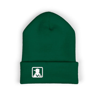 Classic Minimal Patch Knit Beanie