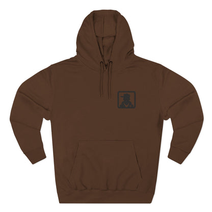 Minimal Silhouette Chest Logo Hoodie