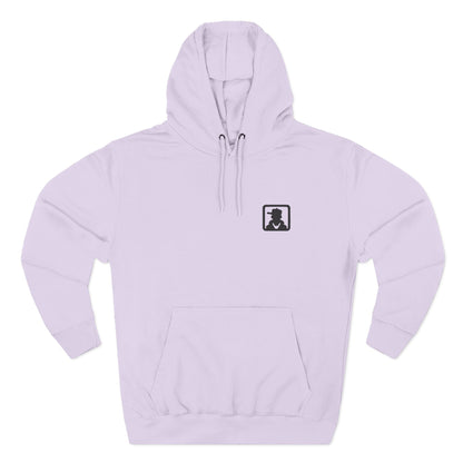 Silhouette Crest Hoodie — Minimal Monogram Graphic Fleece