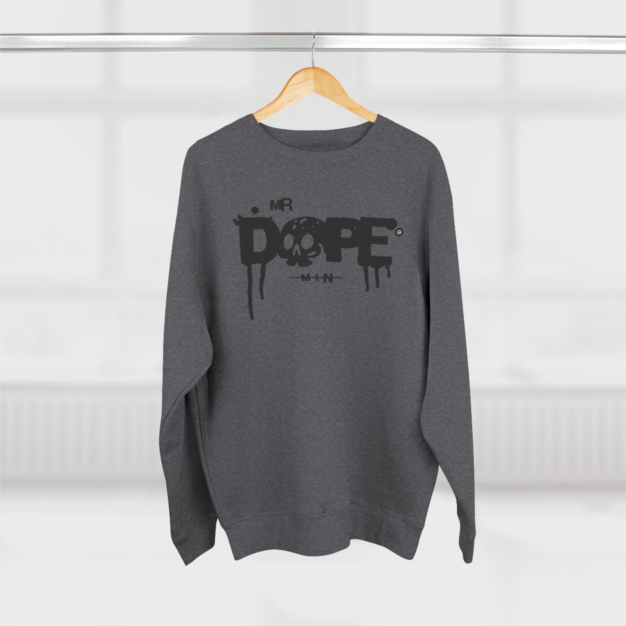 Dope Skull Crewneck Sweatshirt — Mr Dope Drip Graphic Pullover