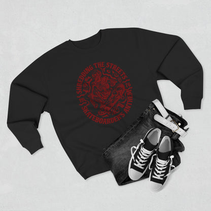 Skate Anthem Shredding Streets Sweatshirt