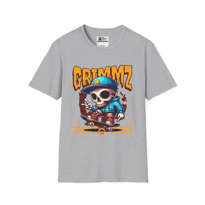 Grimmz Skull Skateboard T-Shirt