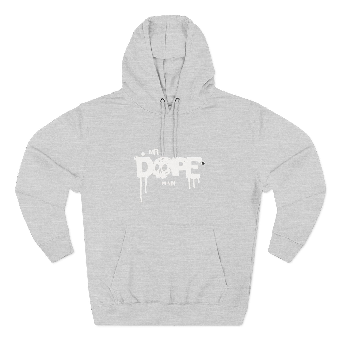 Classic White Three-Panel Hoodie