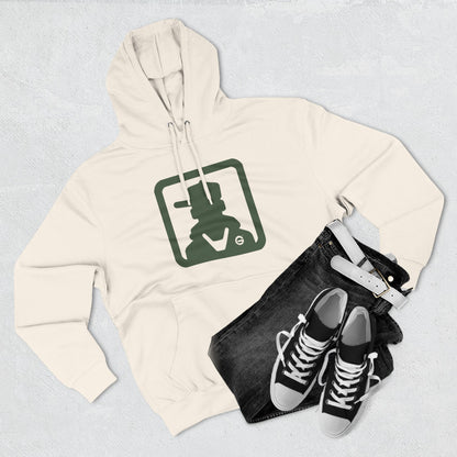 Minimal Green Icon Hoodie Pullover