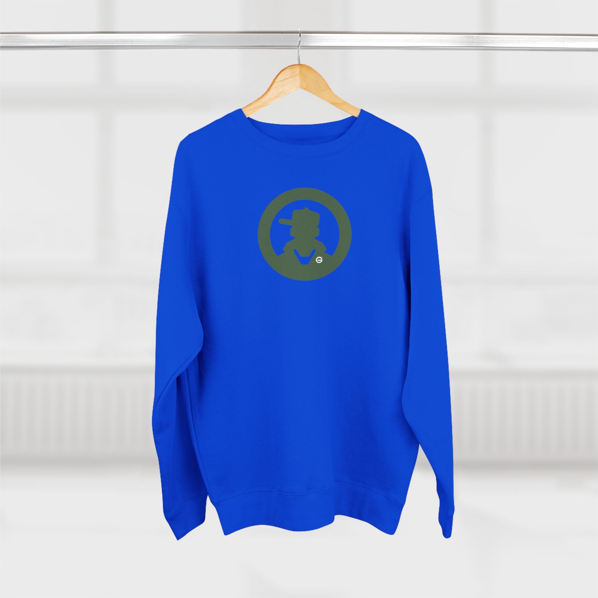 Detective Circle Crewneck Sweatshirt — Vintage Sherlock Pipe Logo