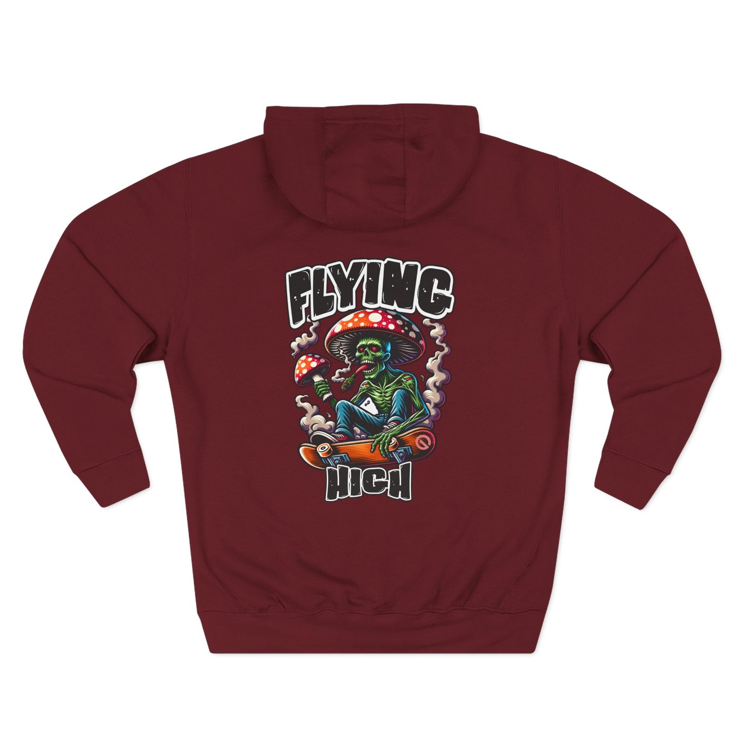 Flying High Mushroom Skateboard Hoodie