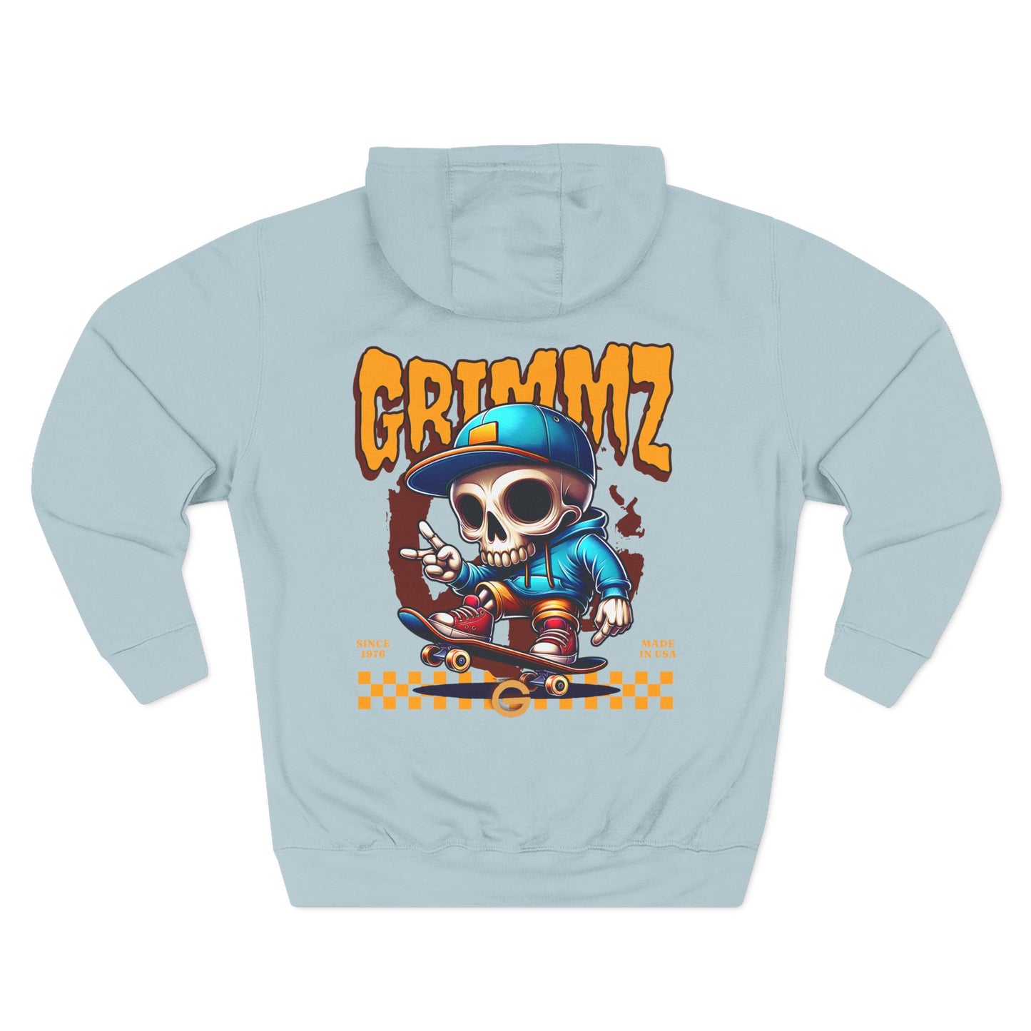 Weirdo Graphic Hoodie — Retro Skate Cartoon Fleece Pullover