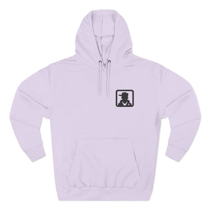 Minimal Silhouette Chest Logo Hoodie