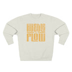 Hustle Flow Crewneck Sweatshirt — Retro Block Letter Motivational Pullover