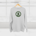 Detective Circle Crewneck Sweatshirt — Vintage Sherlock Pipe Logo