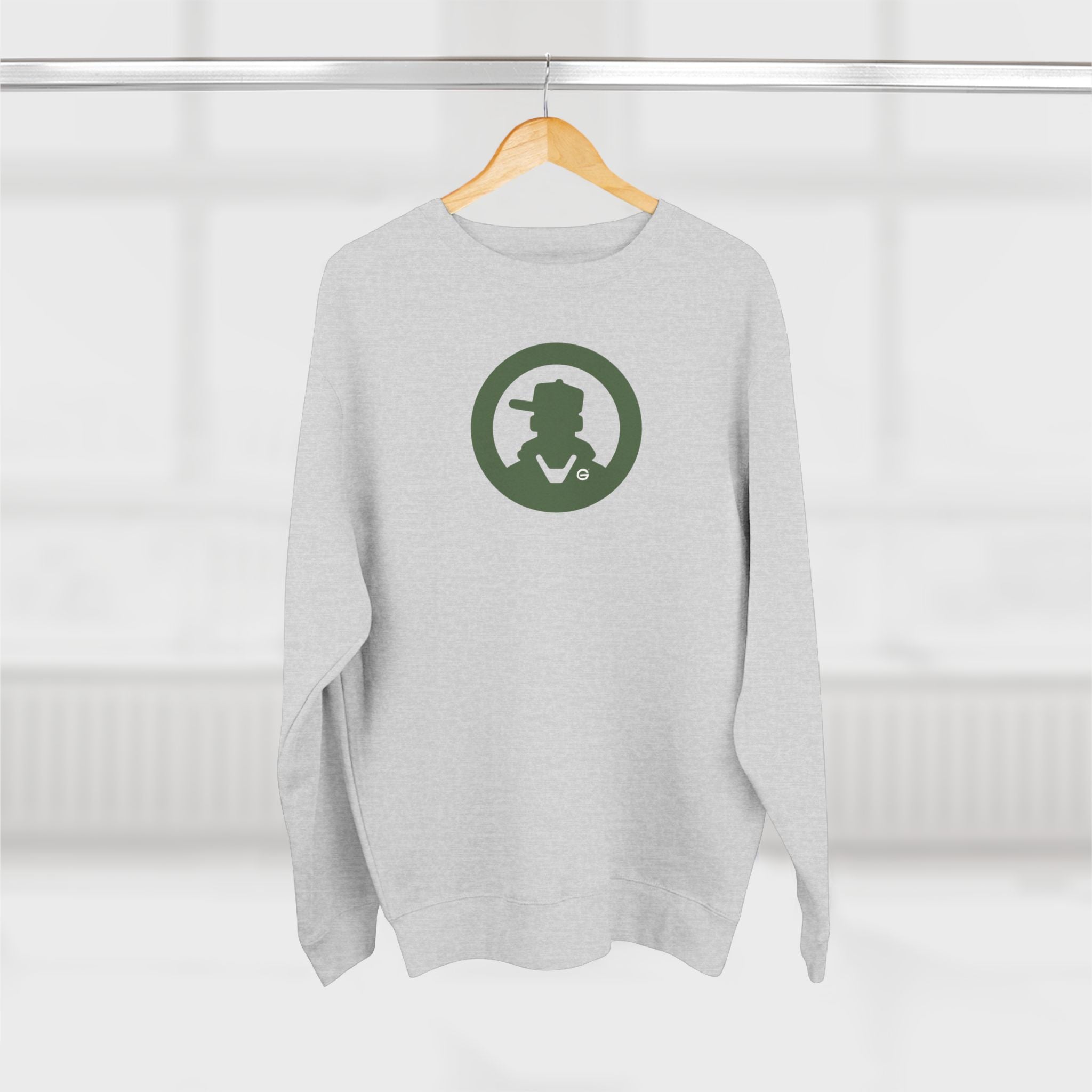 Detective Circle Crewneck Sweatshirt — Vintage Sherlock Pipe Logo