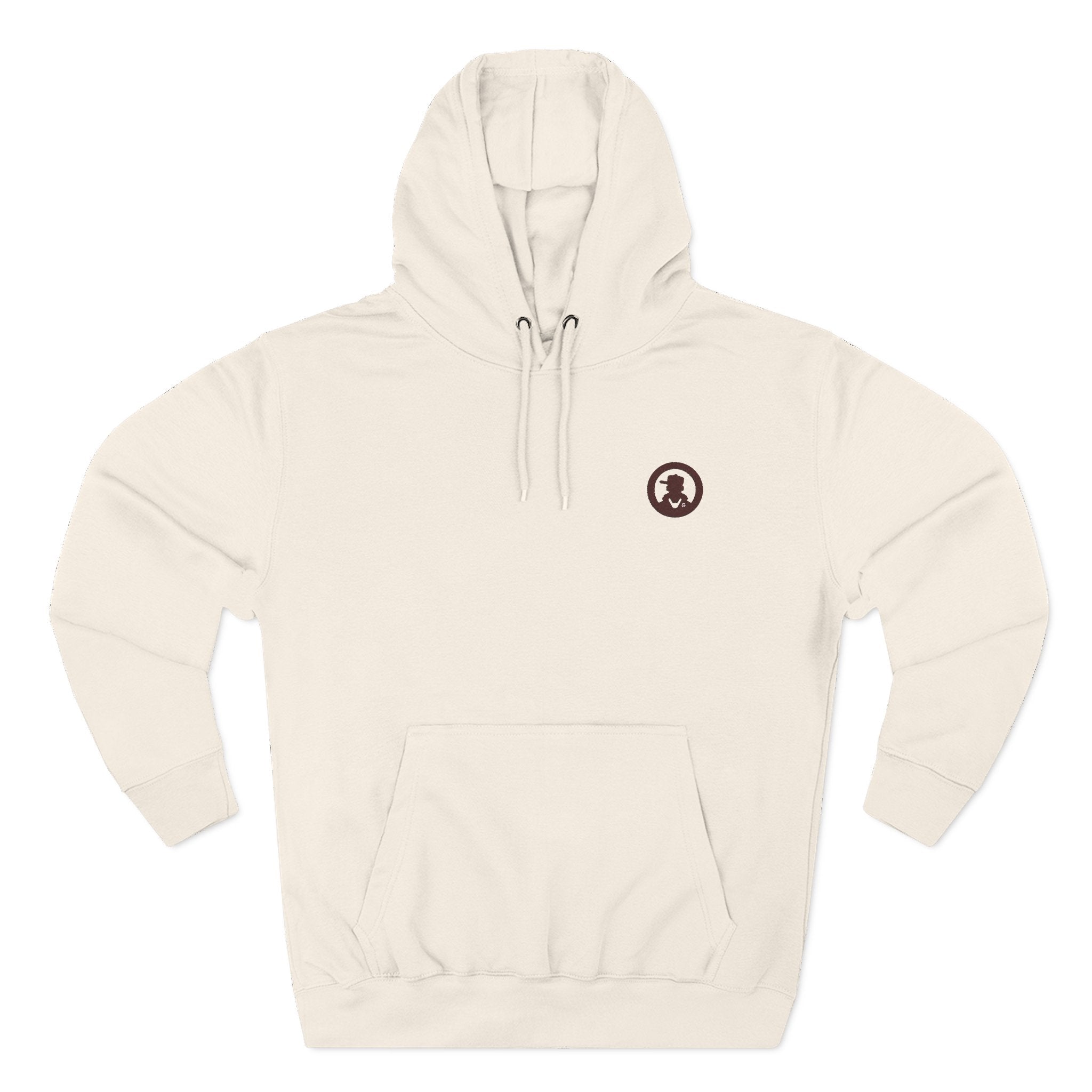 Minimalist Small Logo Hoodie — Cozy Fleece Pullover with Tiny Chest Emblem
