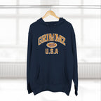 Grimmz 1976 U.S.A. Hoodie — Vintage Collegiate Fleece Pullover