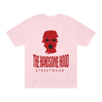 The Handsome Hood Streetwear Tee — Red Balaclava Graphic T-Shirt
