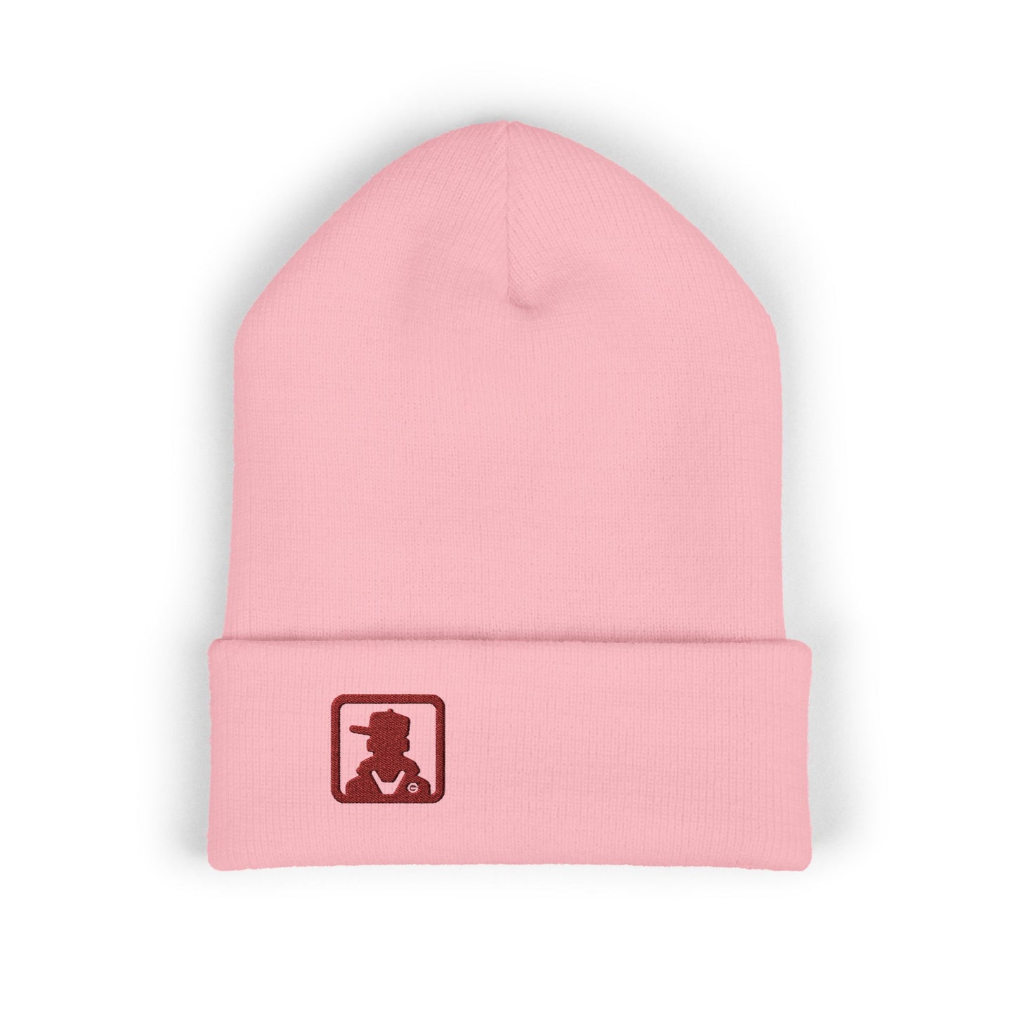 Minimalist Bear Patch Cuffed Beanie
