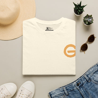 Minimal Gold 'G' Logo T-Shirt — Casual Branded Chest Emblem Tee