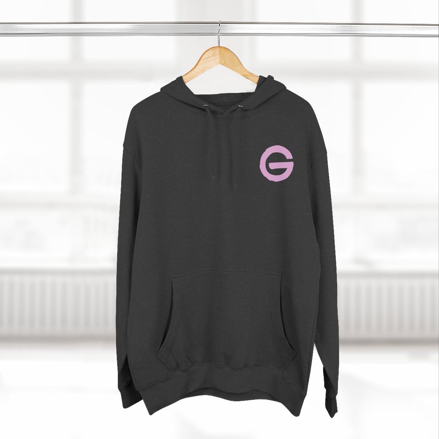 Minimalist Pink G Logo Hoodie