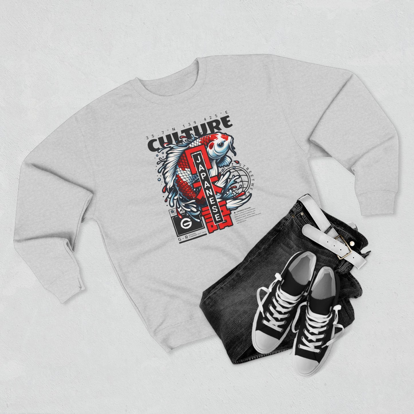 Japanese Koi Culture Crewneck Sweatshirt