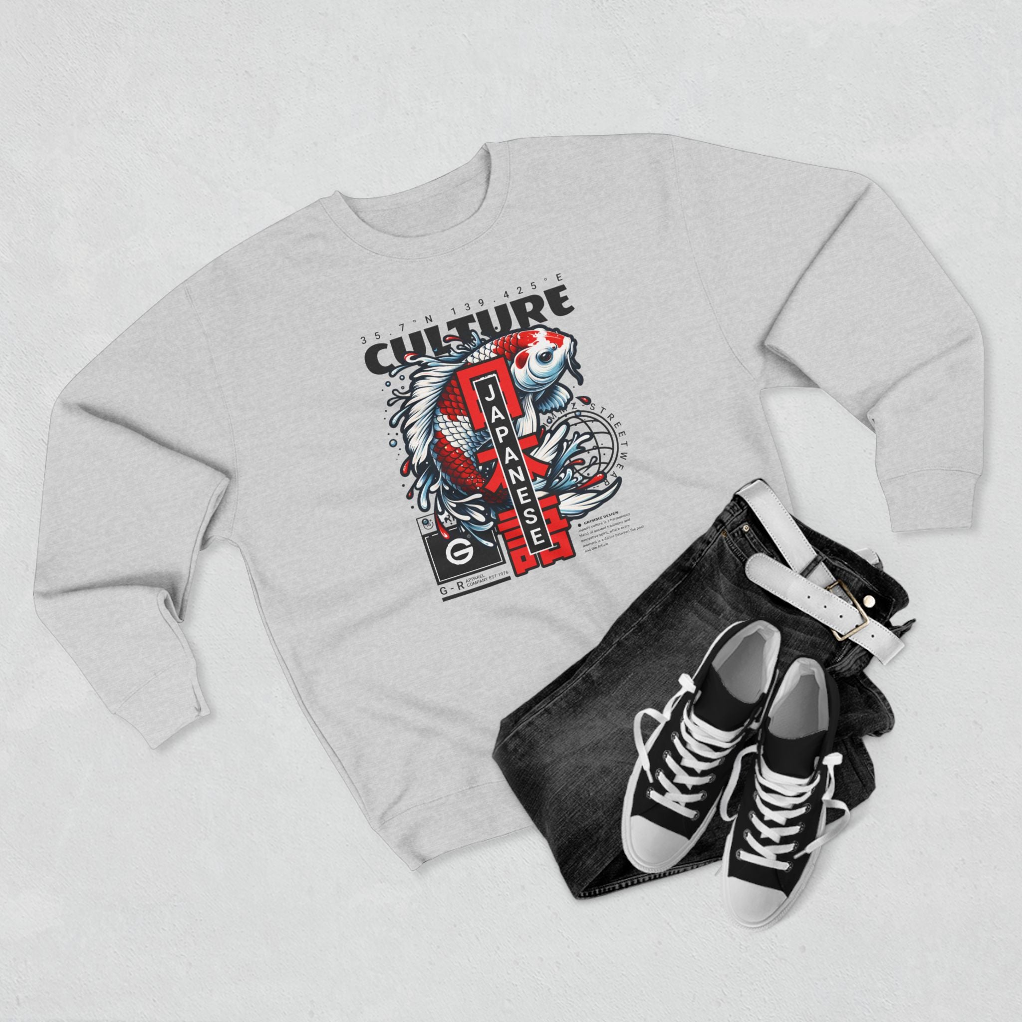 Japanese Koi Culture Crewneck Sweatshirt
