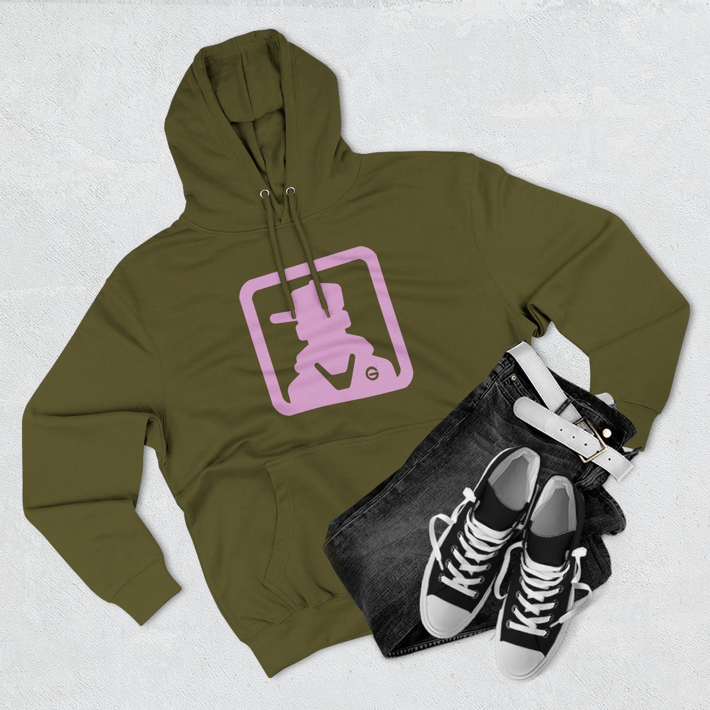 Pastel Pink Cat Hoodie