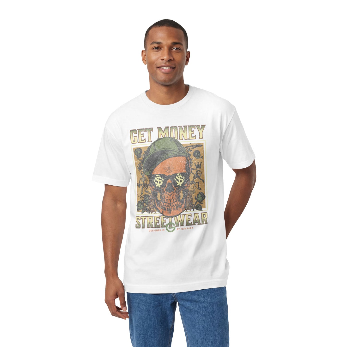 Get Money Skull Graphic Tee