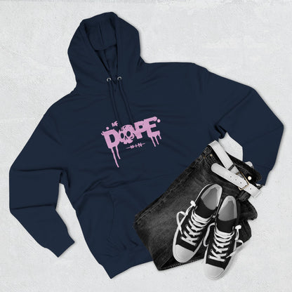 Dope Skull Graphic Hoodie Pink Drip Streetwear