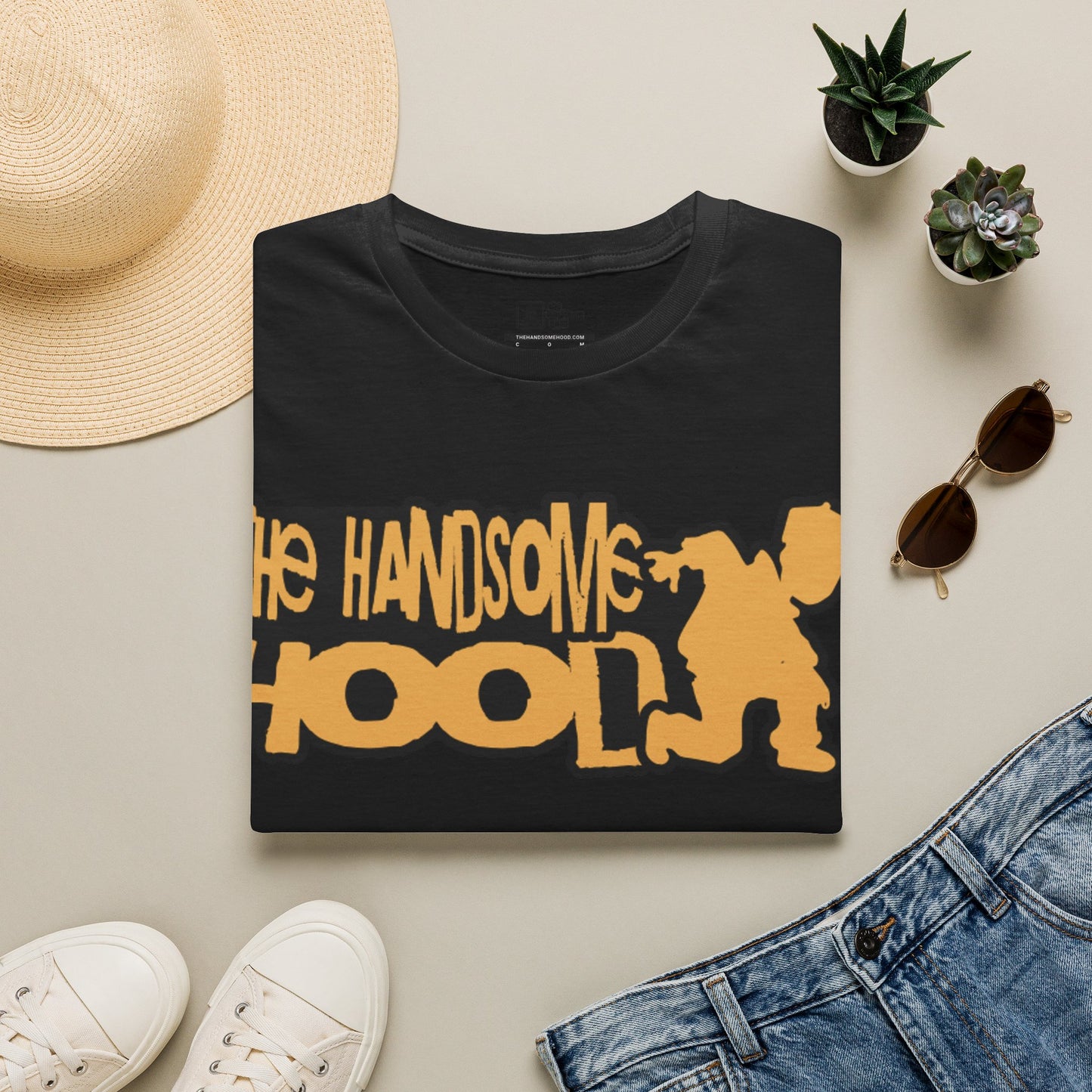 Handsomeschool Graphic T‑Shirt — 'The Handsome Hool' Retro Mascot Tee