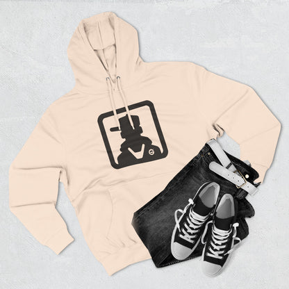 Minimal Silhouette Streetwear Fleece Hoodie
