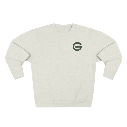 Minimalist Green 'G' Logo Crewneck Sweatshirt