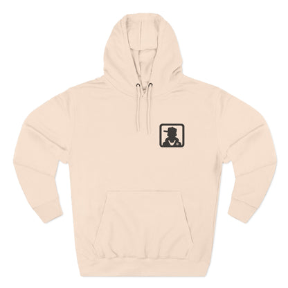 Minimal Silhouette Chest Logo Hoodie