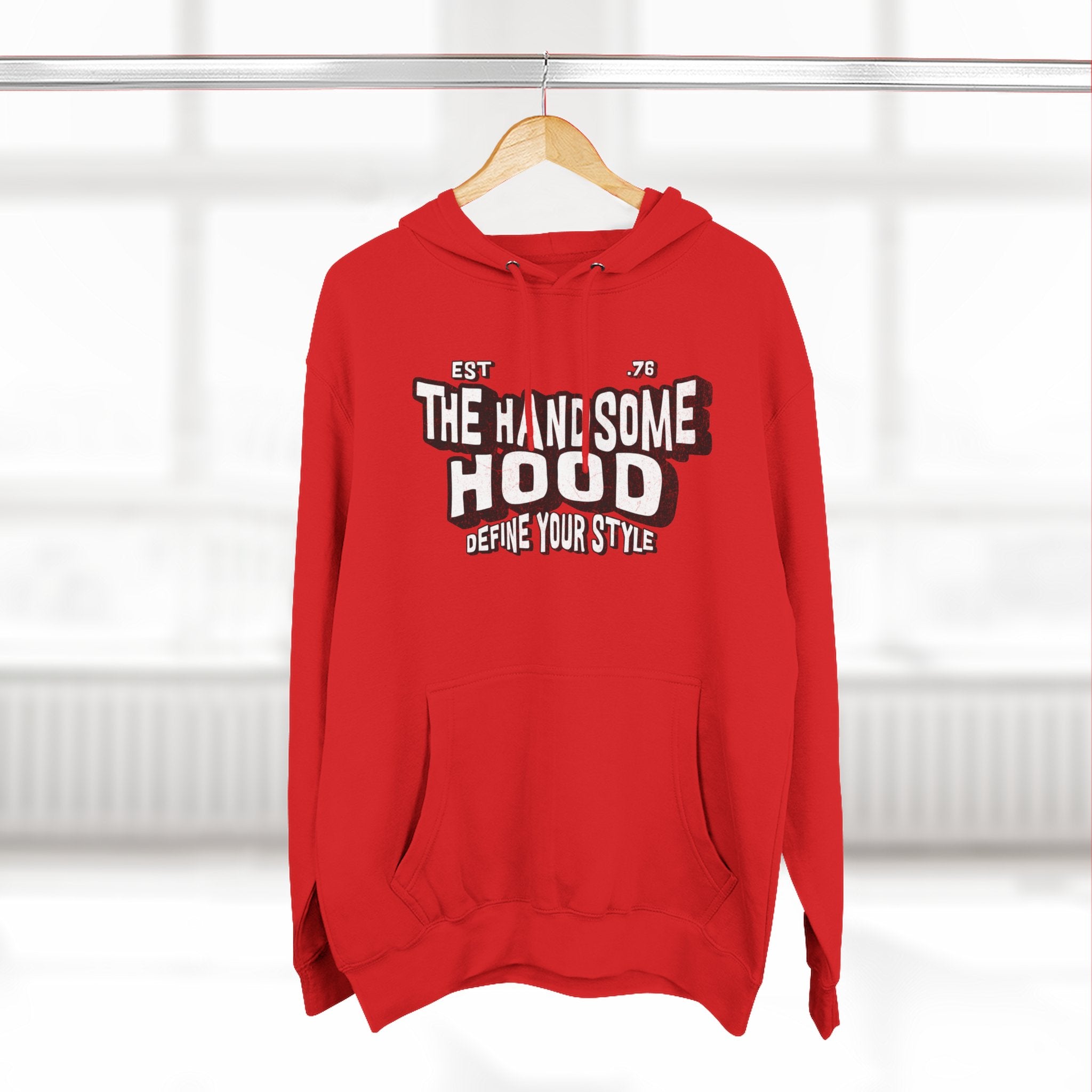 The Handsome Hood Hoodie – Retro Script Graphic Pullover