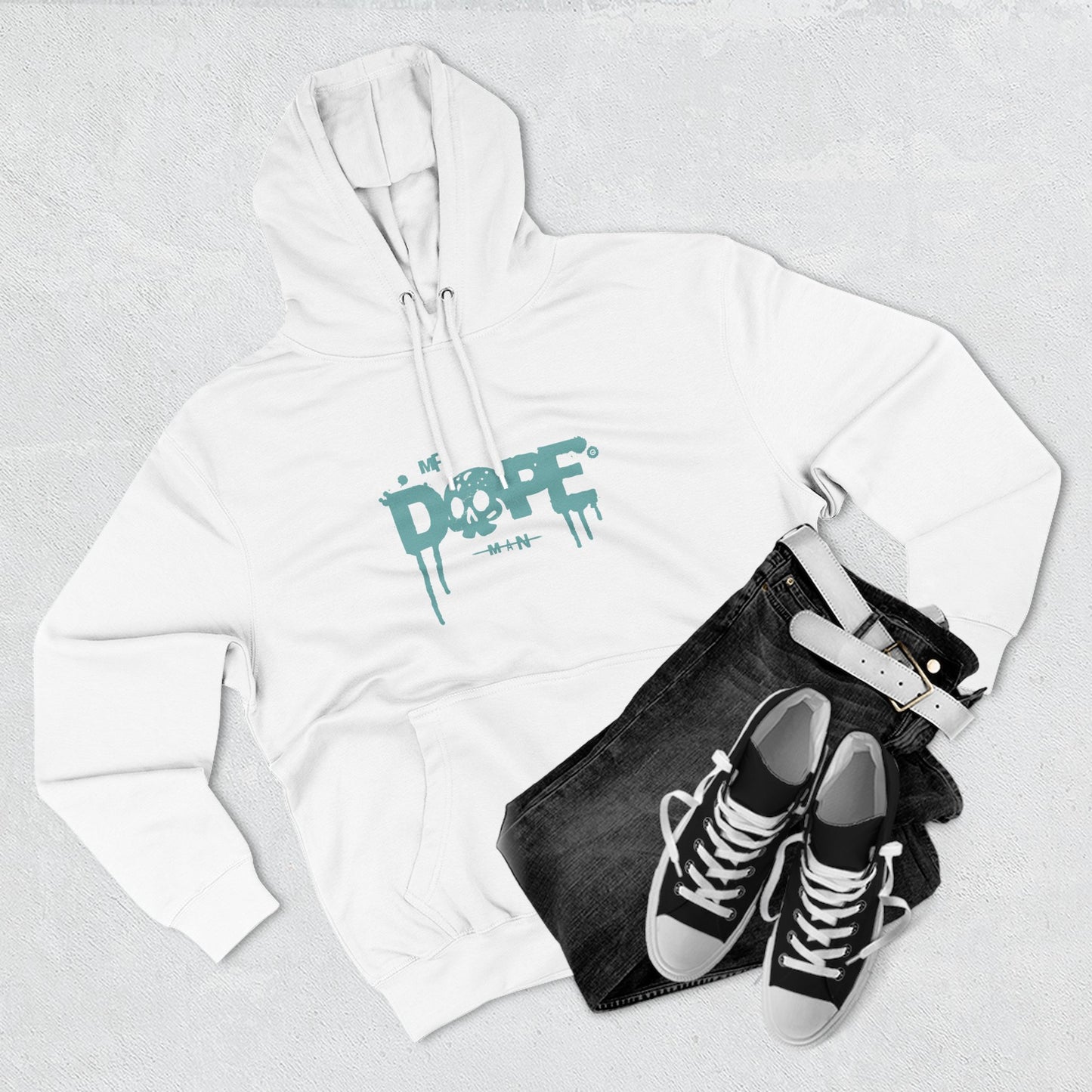 Dope Skull Fleece Hoodie Graphic Streetwear