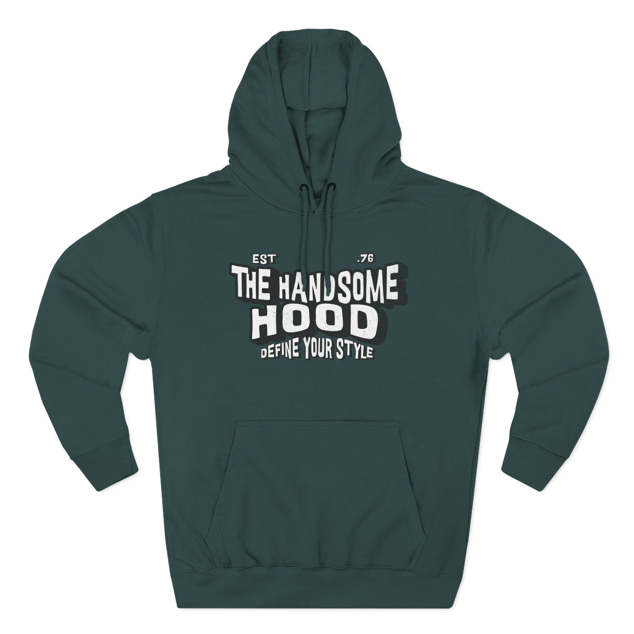 The Handsome Hood Hoodie – Retro Script Graphic Pullover