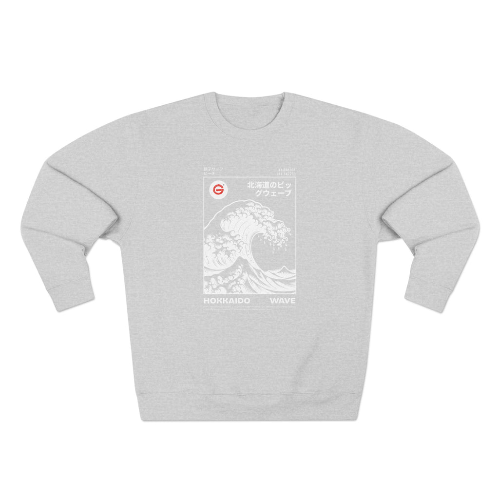 Great Wave Crewneck Sweatshirt — Hokusai-Inspired Wave Graphic