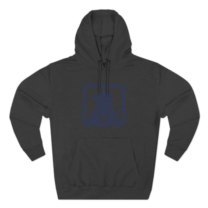 Minimalist Cowboy Silhouette Hoodie — Western Graphic Pullover