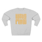 Hustle Flow Crewneck Sweatshirt — Retro Block Letter Motivational Pullover