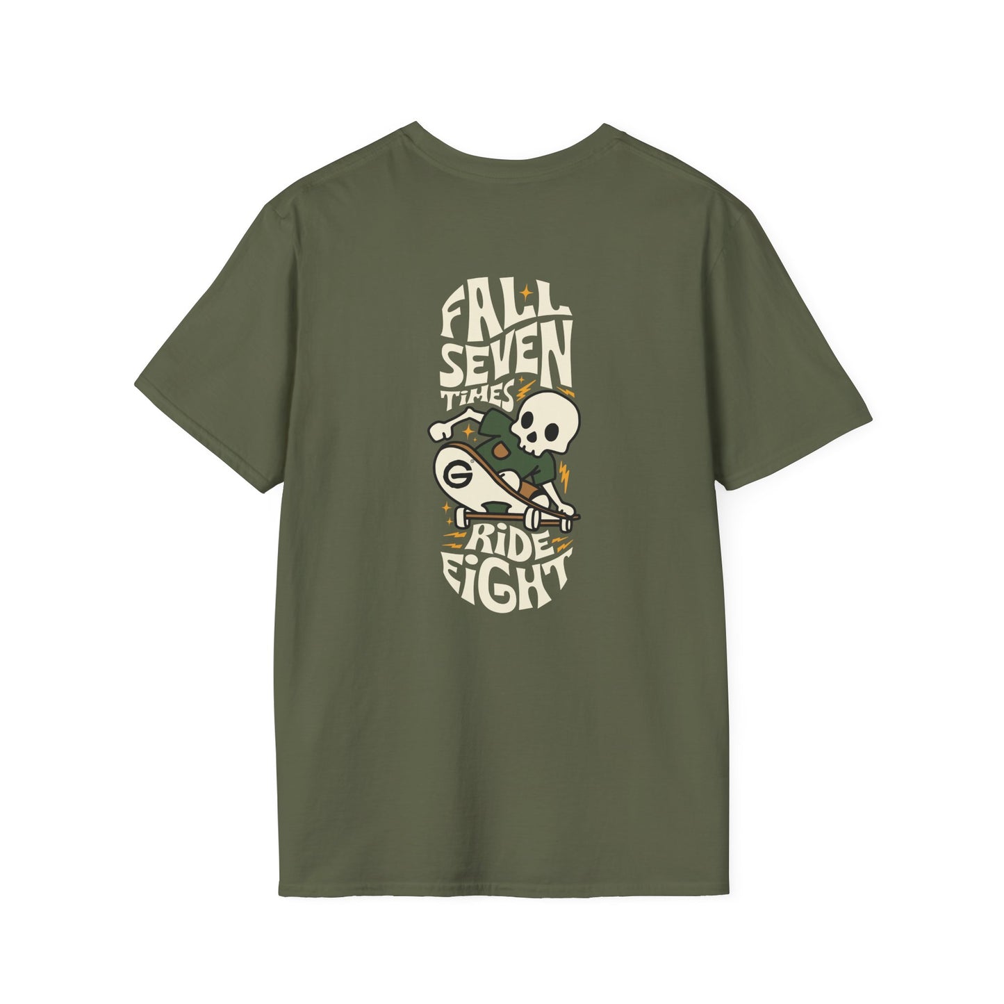 Skater Skull Tee Skateboard Graphic T-Shirt