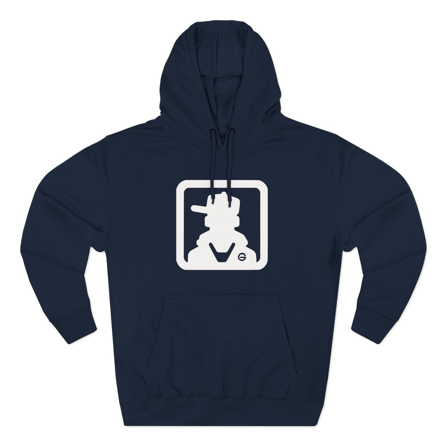 Minimal Square Logo Fleece Hoodie