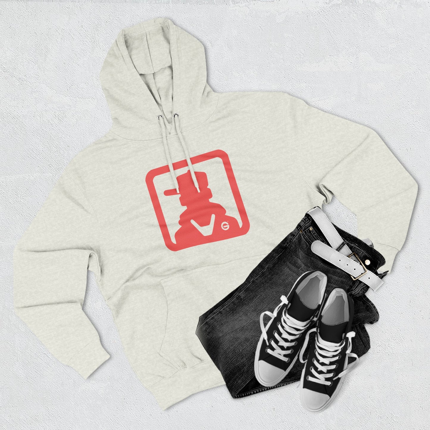 Cowboy Silhouette Western Ranch Hoodie Pullover