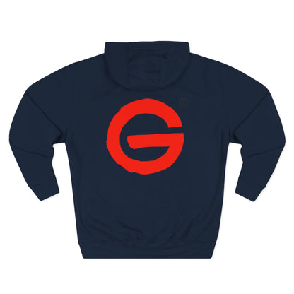 Red Brushstroke G Logo Hoodie