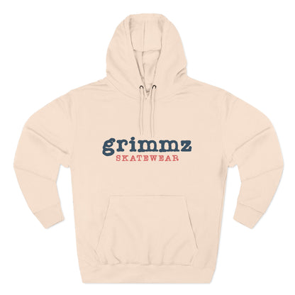Grimmz Skatewear Fleece Hoodie — Vintage Skate Logo Pullover