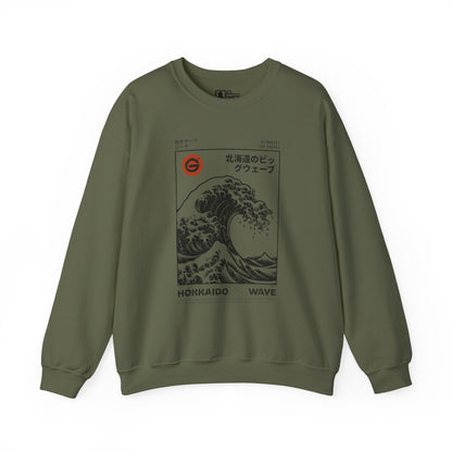 Hokkaido Wave Crewneck Sweatshirt