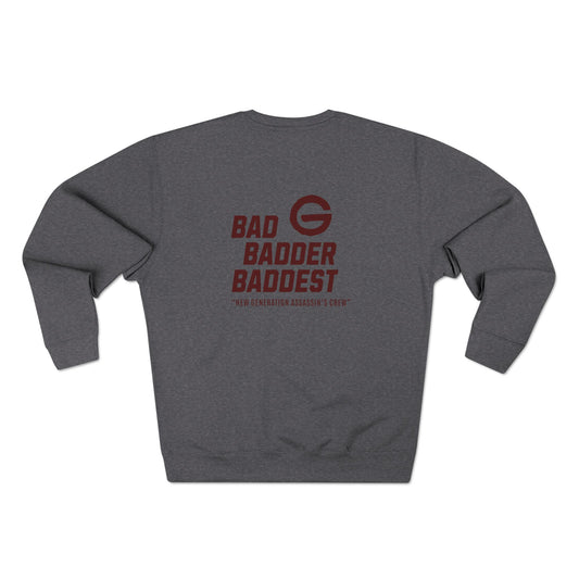 Badder Baddest Retro Crewneck Sweatshirt