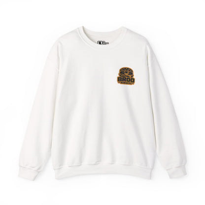 Burger Logo Sweatshirt — 'BROO Burgers' Retro Fast Food Crewneck